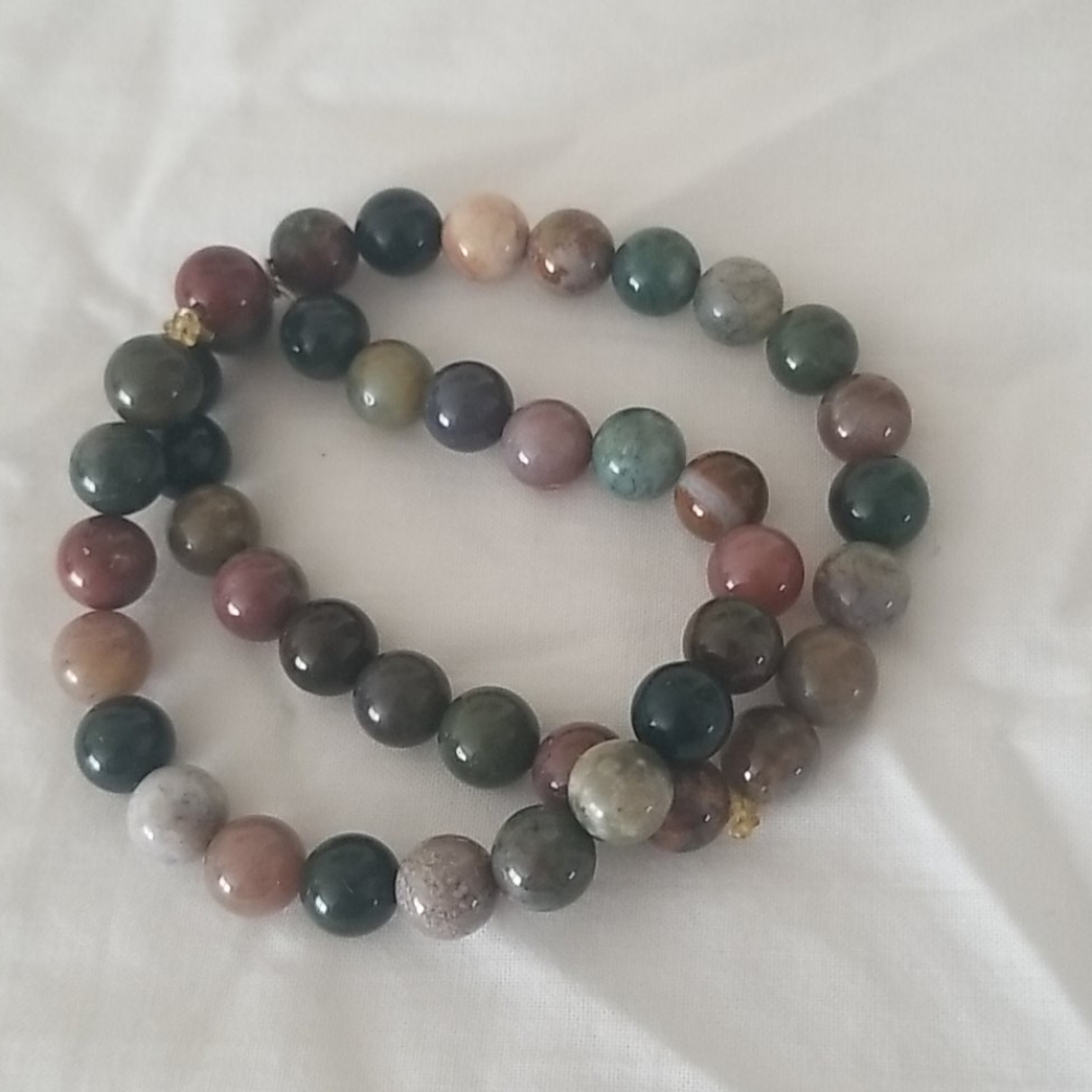 Mixed Semi-Precious Beaded Bracelet